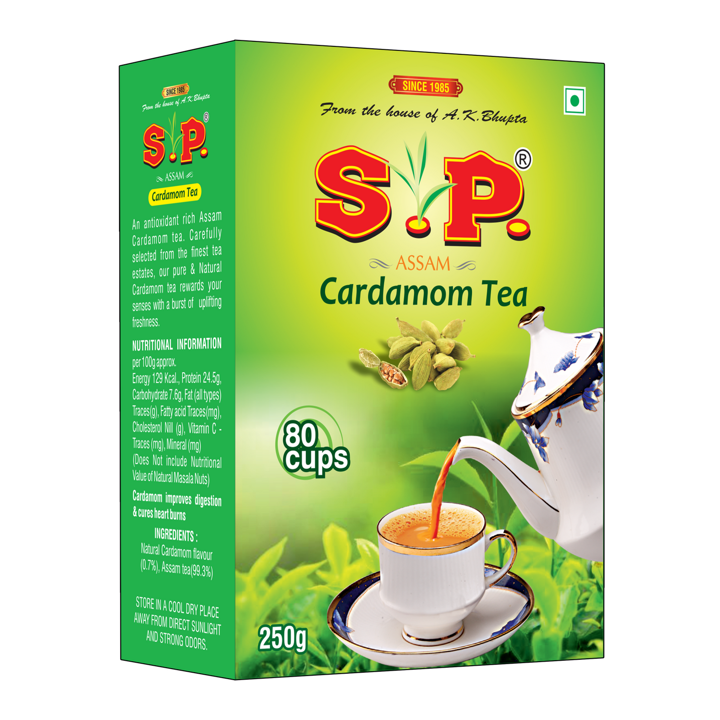 S.P Cardamom Chai | Natural Elaichi Tea | 100% Organic Elaichi | Asli Elaichi Chai | 100% Natural Tea |