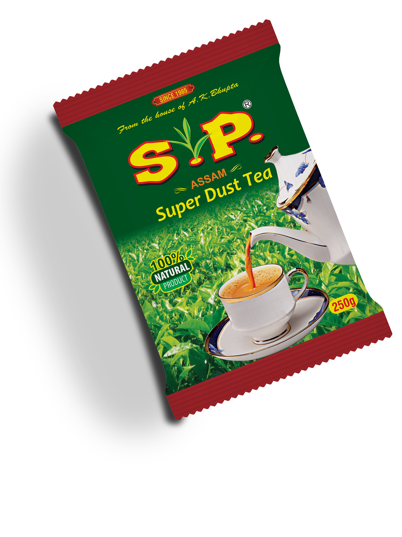 S.P Super Dust Chai | Organic Handpicked Leaves | Royal Assam Taste |100% Natural Assam Chai | 250 gms Pack of 1