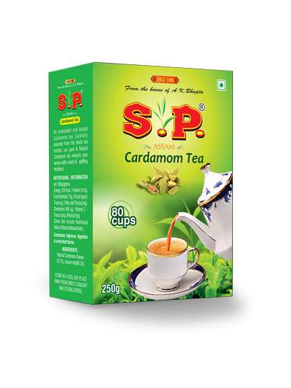 S.P Cardamon Chai | Natural Elaichi Tea | 100% Organic Elaichi | Asli Elaichi Chai | 100% Natural Tea | 250 gms Pack of 1