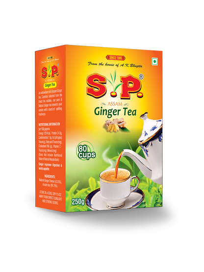 S.P Ginger Chai | Natural Adhrak Tea | 100% Organic Ginger | Asli Adhrak Chai | 100% Natural Tea | 250 gms Pack of 1