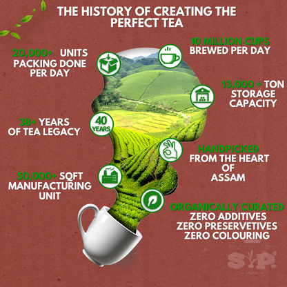 S.P Super Dust Chai | Organic Handpicked Leaves | Royal Assam Taste |100% Natural Assam Chai | 250 gms Pack of 1